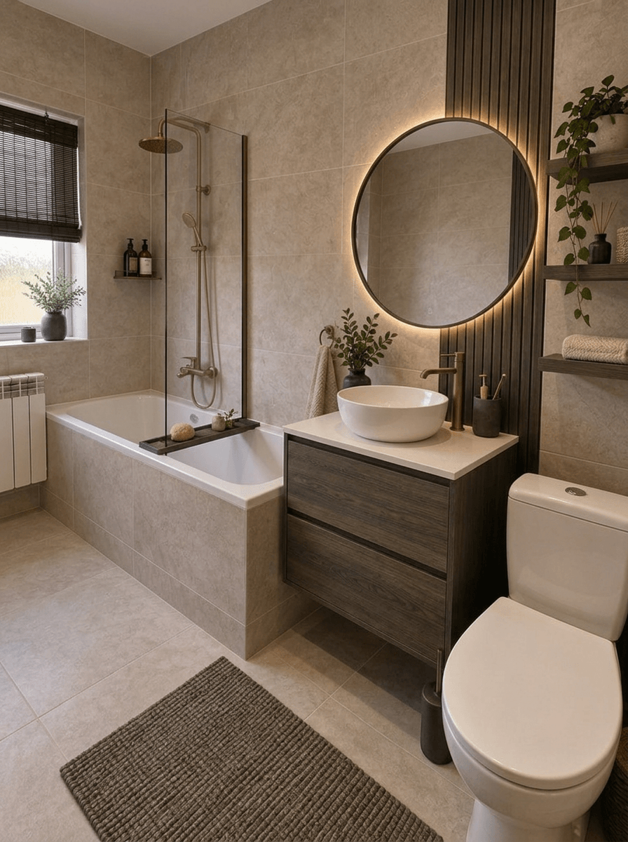 Japandi Bathroom design — interior photo by GenRoom AI