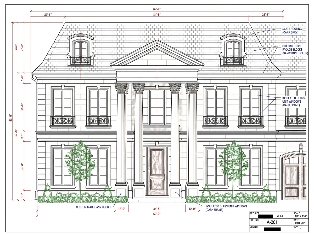 Facade design in Classic Facade style — Facade by GenRoom AI