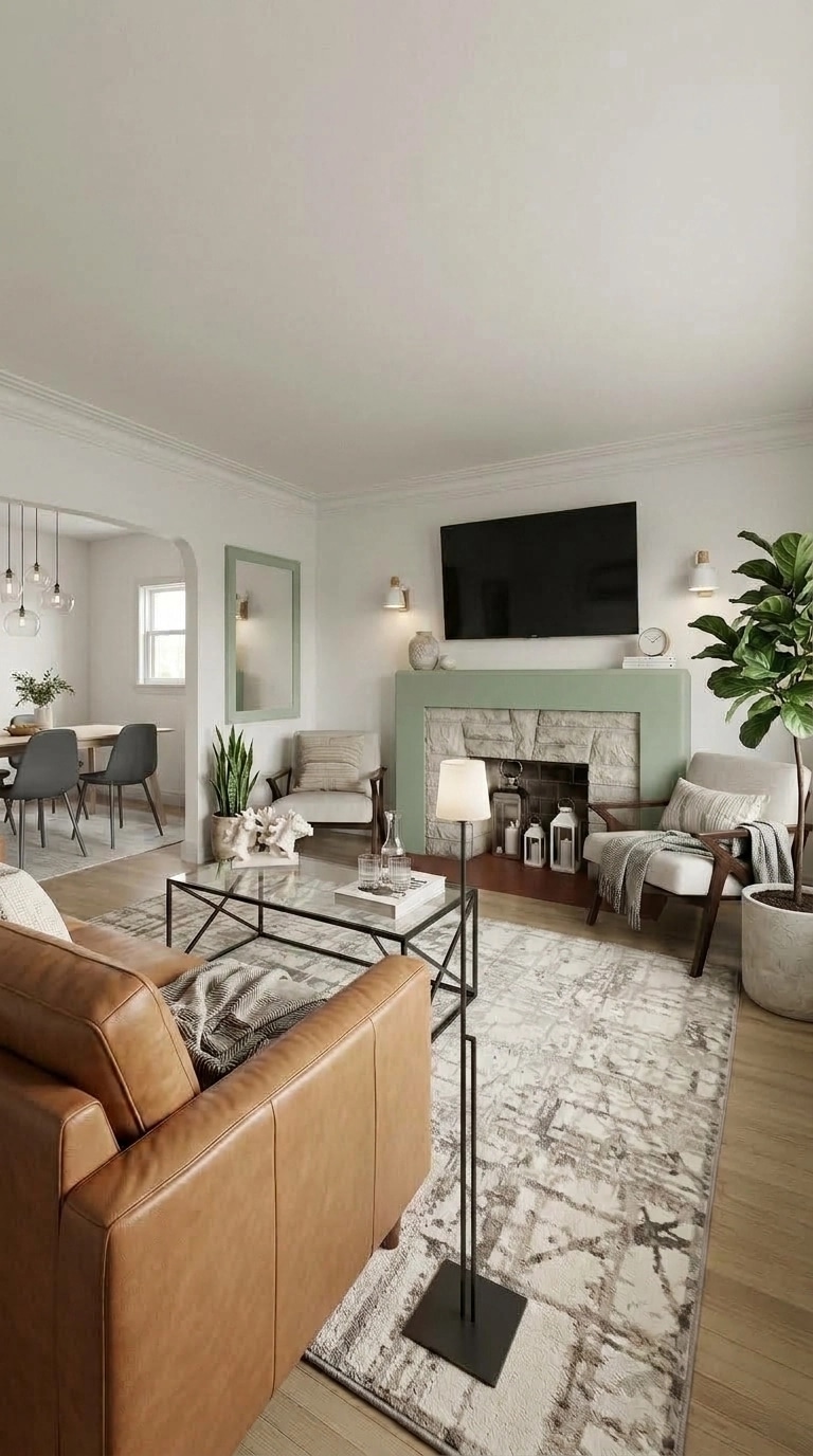 Interior design in Scandinavian style — Living Room by GenRoom AI