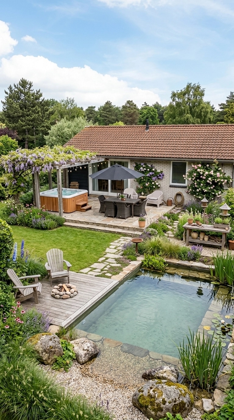 Country Rustic Garden الفناء design — yard photo by GenRoom AI