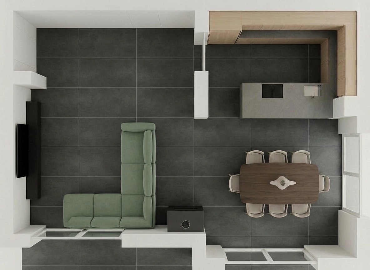 Minimalism Living Room design — interior photo by GenRoom AI
