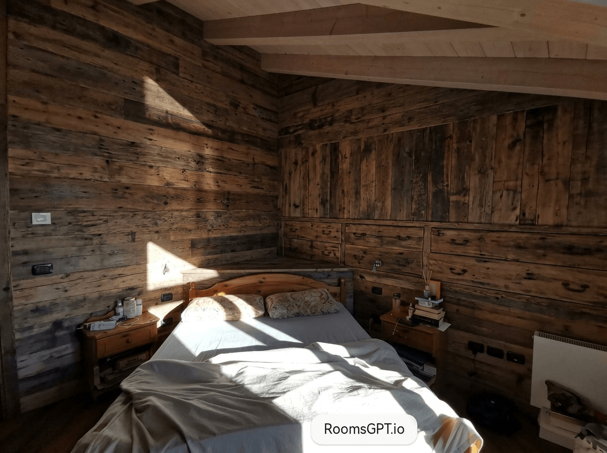 Rustic Bedroom design — interior photo by GenRoom AI