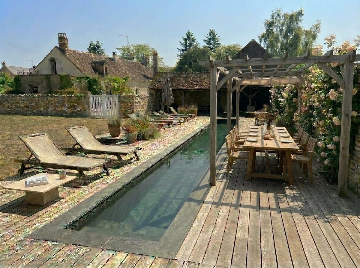 Yard design in no_style style — photo by GenRoom AI