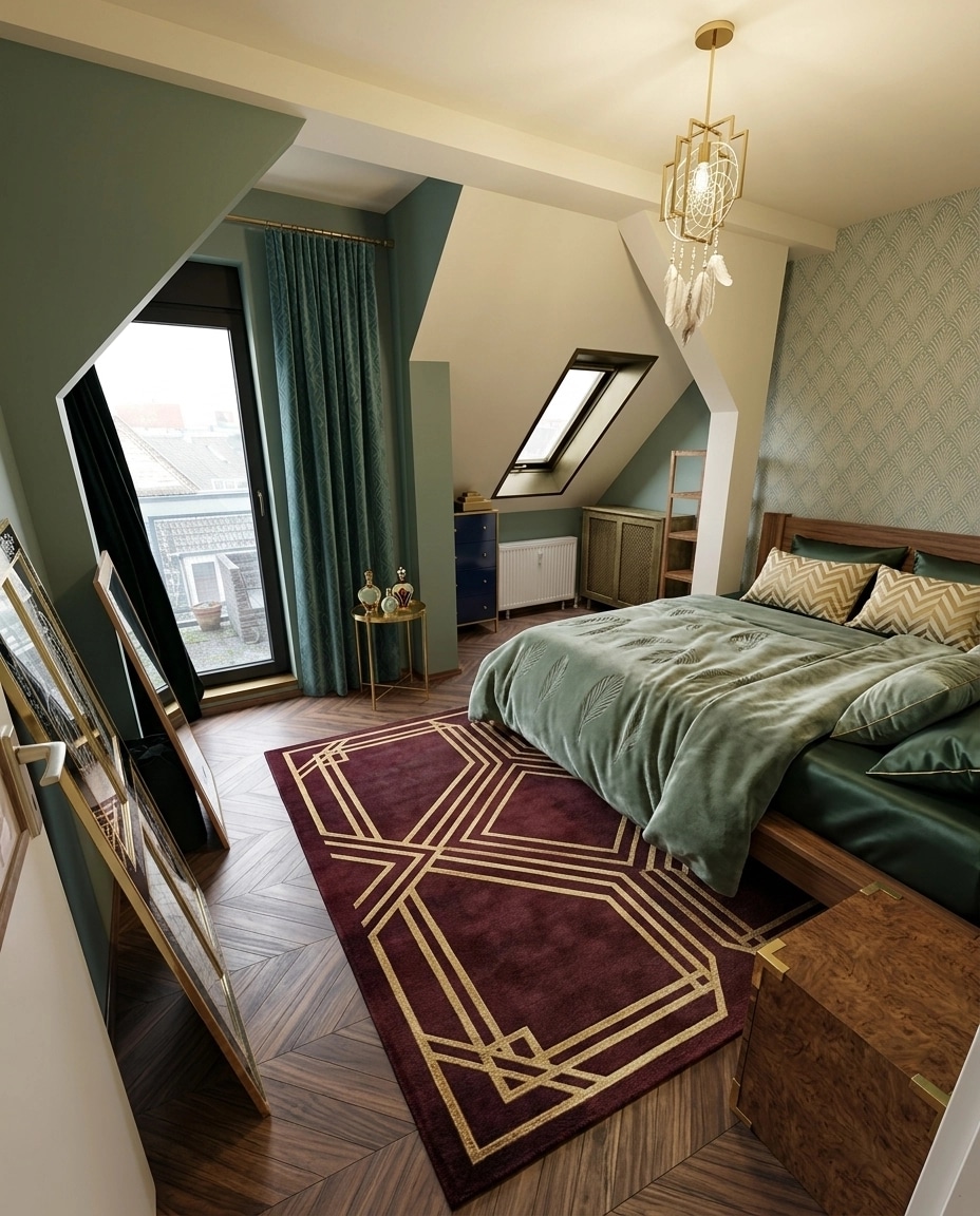 Art Deco Bedroom design — interior photo by GenRoom AI