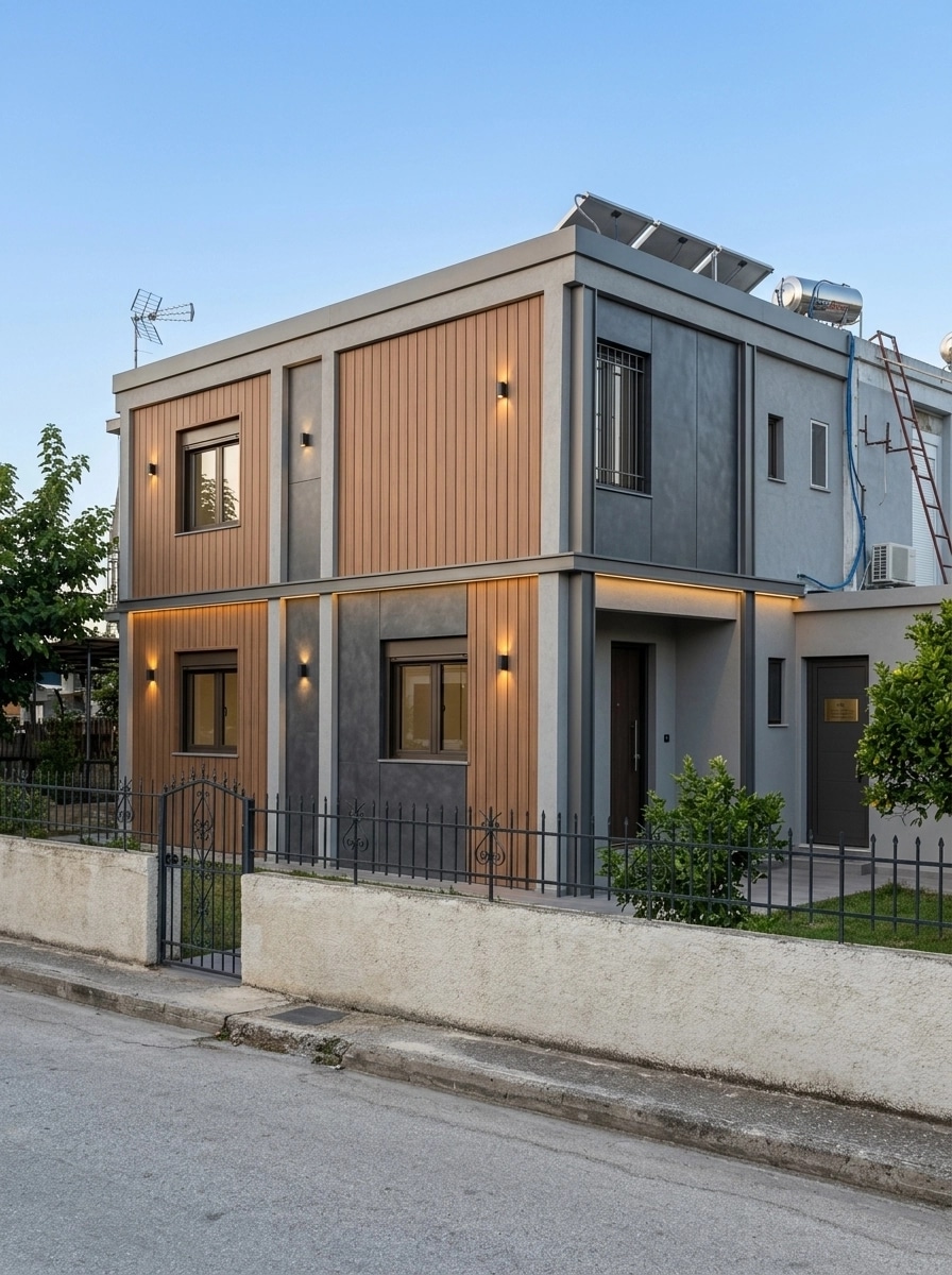 Contemporary Facade Fasad design — facade photo by GenRoom AI
