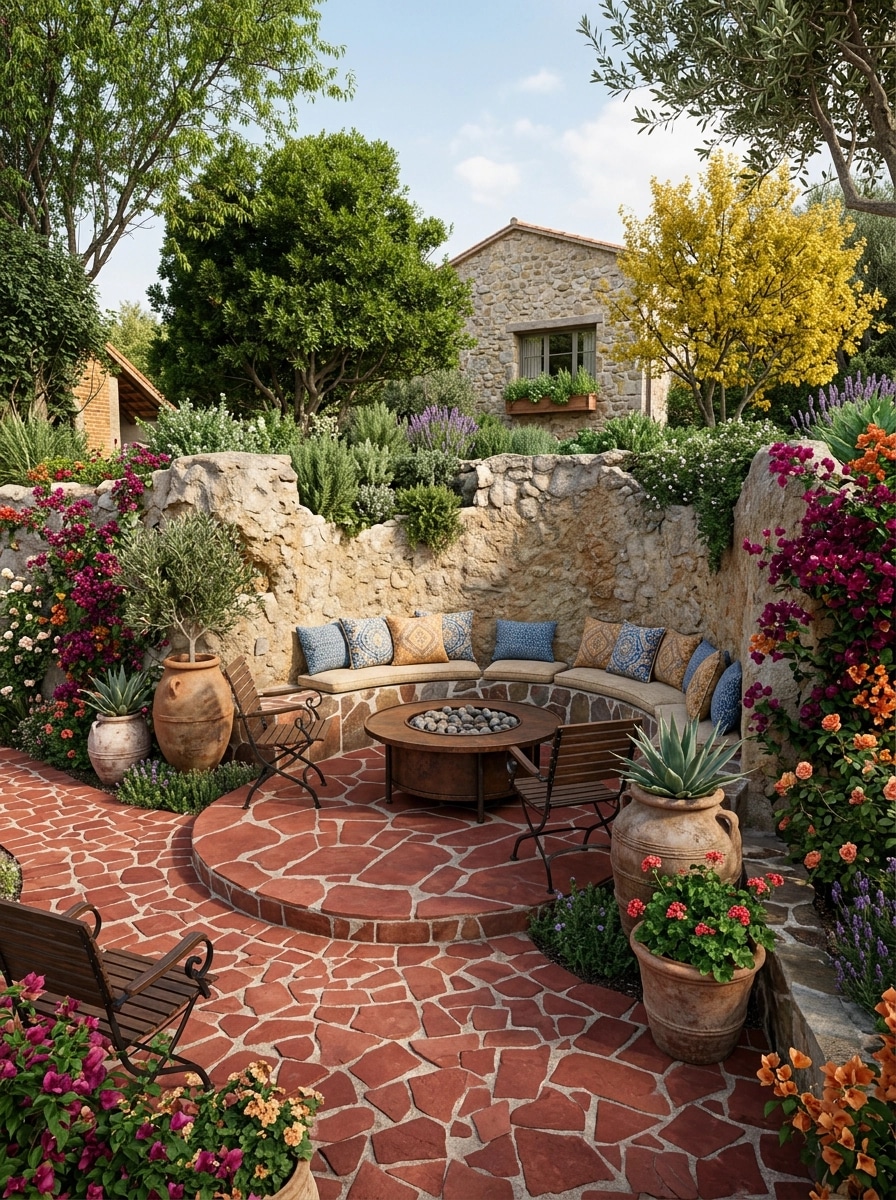 Mediterranean Yard Аула design — yard photo by GenRoom AI