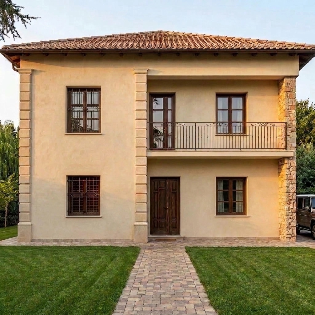 Facade design in Mediterranean Facade style — Facade by GenRoom AI