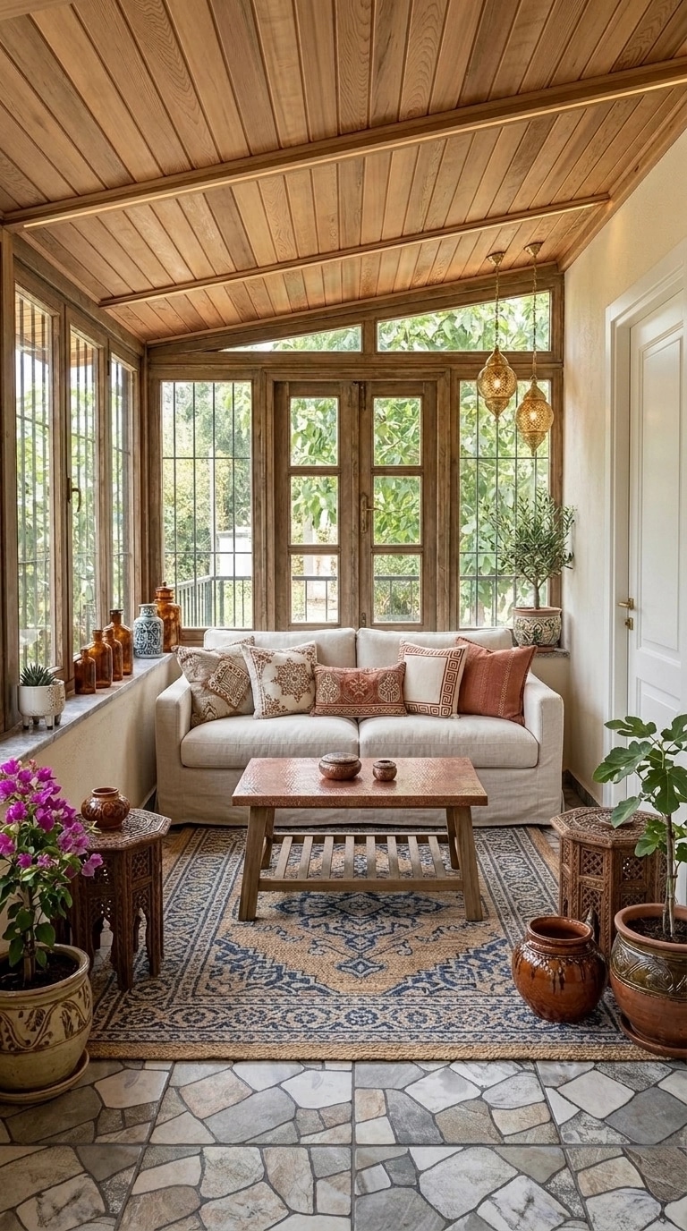 Interior design in Mediterranean style — terrace by GenRoom AI