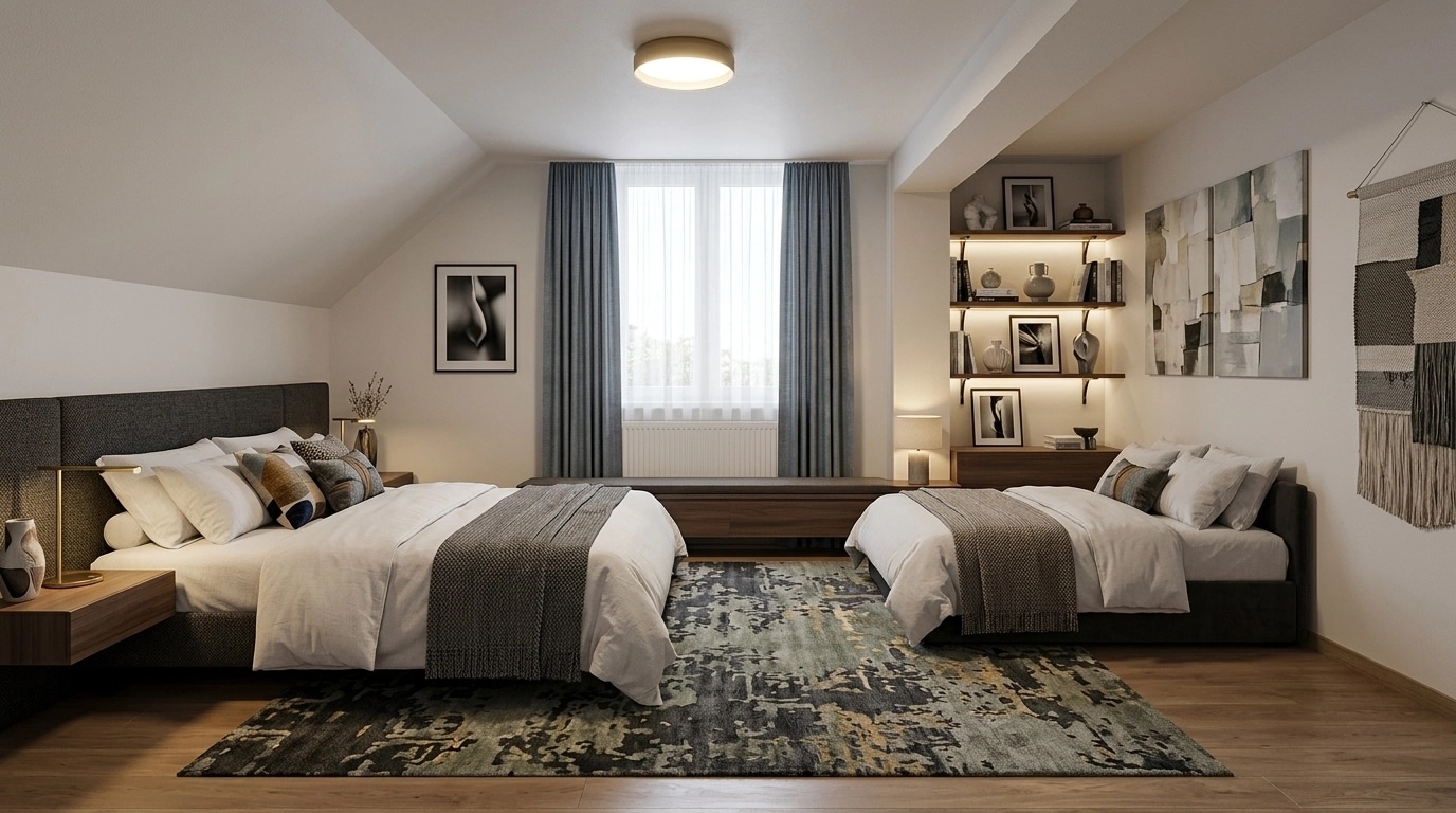 Interior design in Contemporary style — Bedroom by GenRoom AI