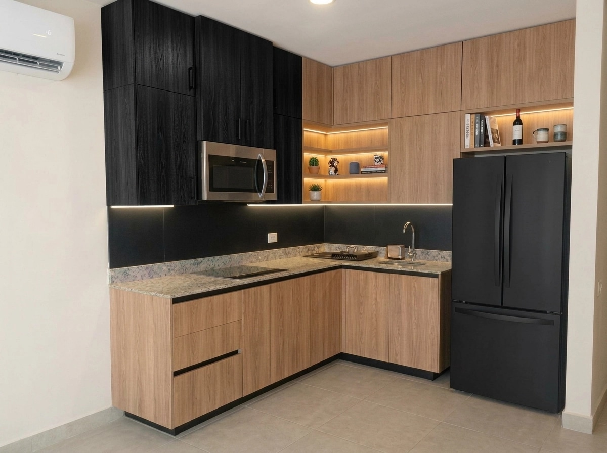 Kitchen interior in no_style style — photo by GenRoom AI