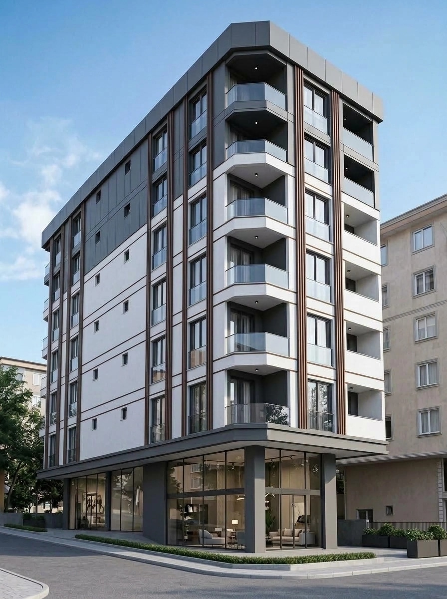 Facade design in Contemporary Facade style — Facade by GenRoom AI