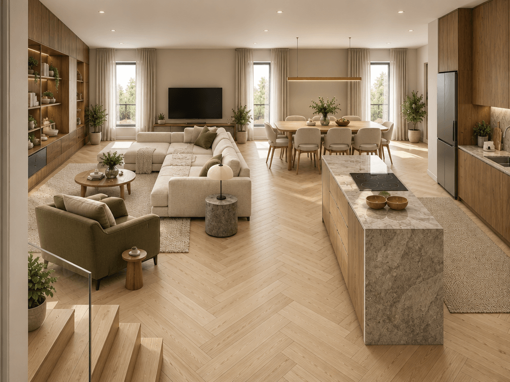 Interior design in Contemporary style — Living Room by GenRoom AI
