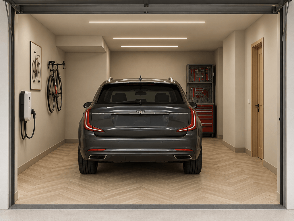 Interior design in Contemporary style — garage by GenRoom AI