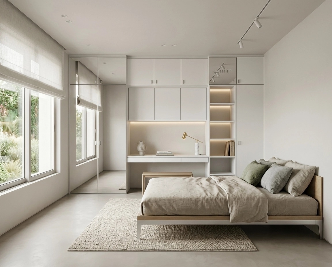 Minimalism Bedroom design — interior photo by GenRoom AI