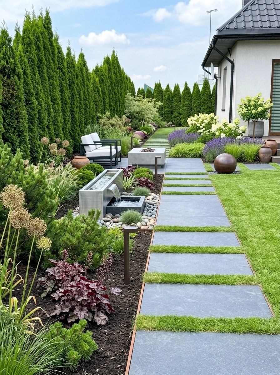 Landscape design in Contemporary Yard style — Yard by GenRoom AI