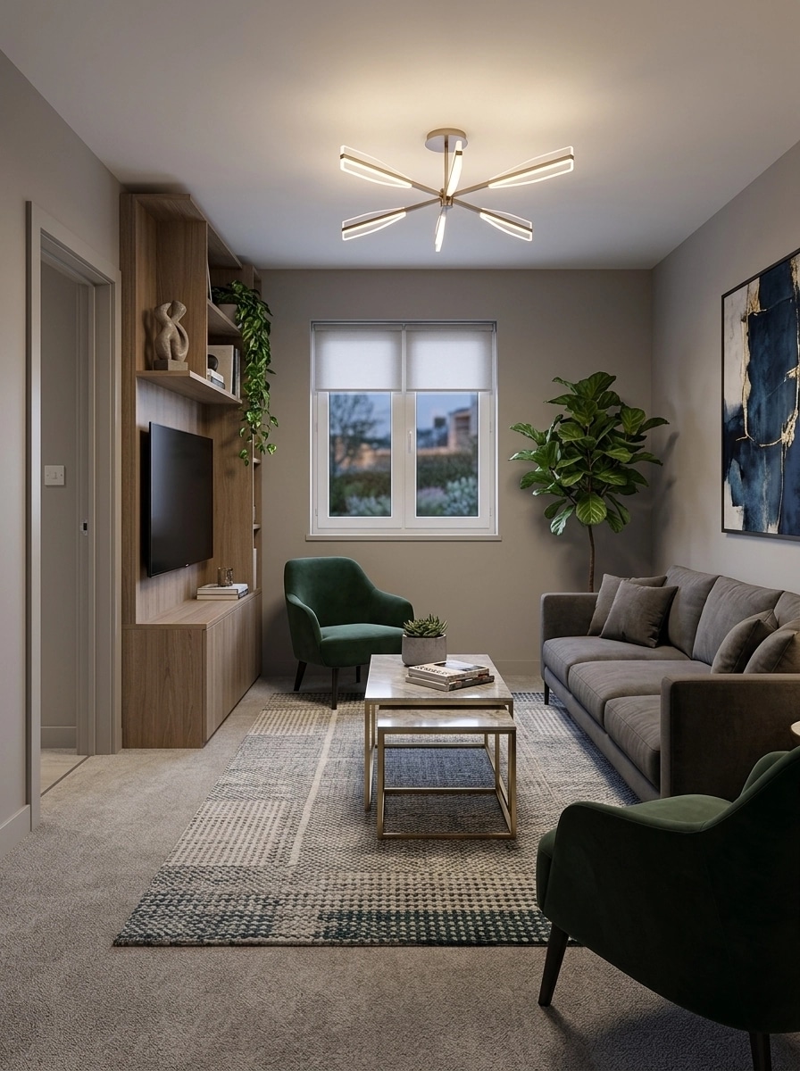Interior design in Contemporary style — Living Room by GenRoom AI