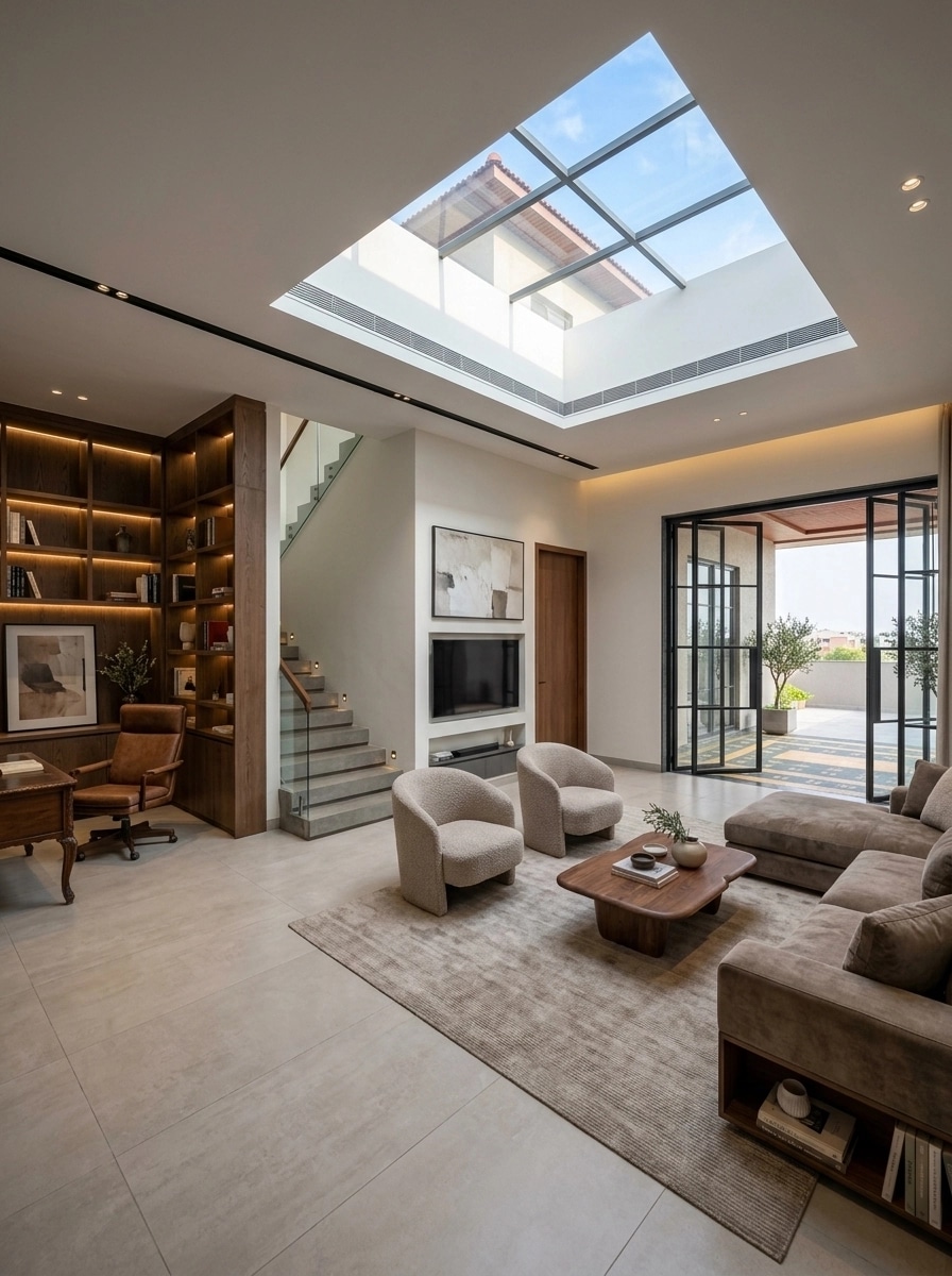 Interior design in Contemporary style — Living Room by GenRoom AI
