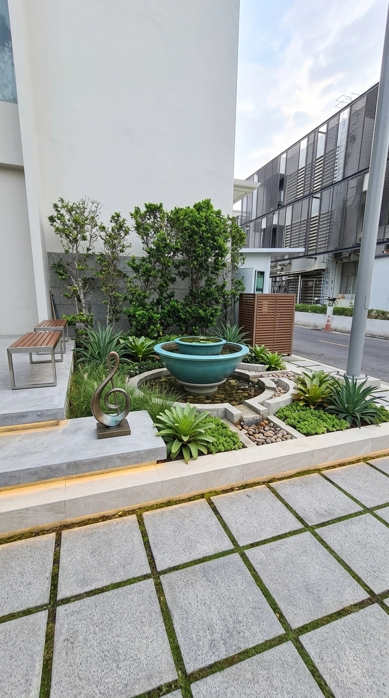 Landscape design in Contemporary Yard style — Yard by GenRoom AI