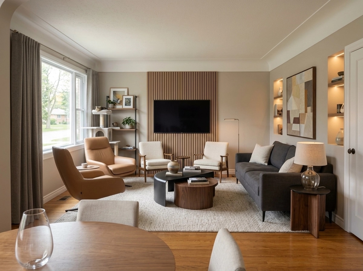 Interior design in Contemporary style — Living Room by GenRoom AI