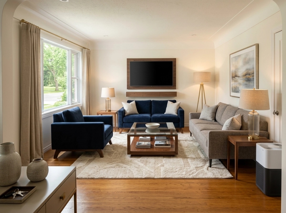Interior design in Transitional style — Living Room by GenRoom AI