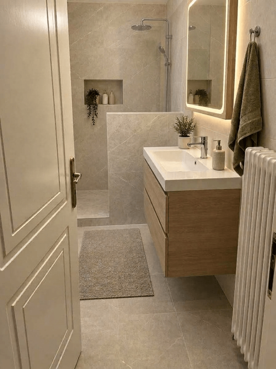 Interior design in Contemporary style — Bathroom by GenRoom AI