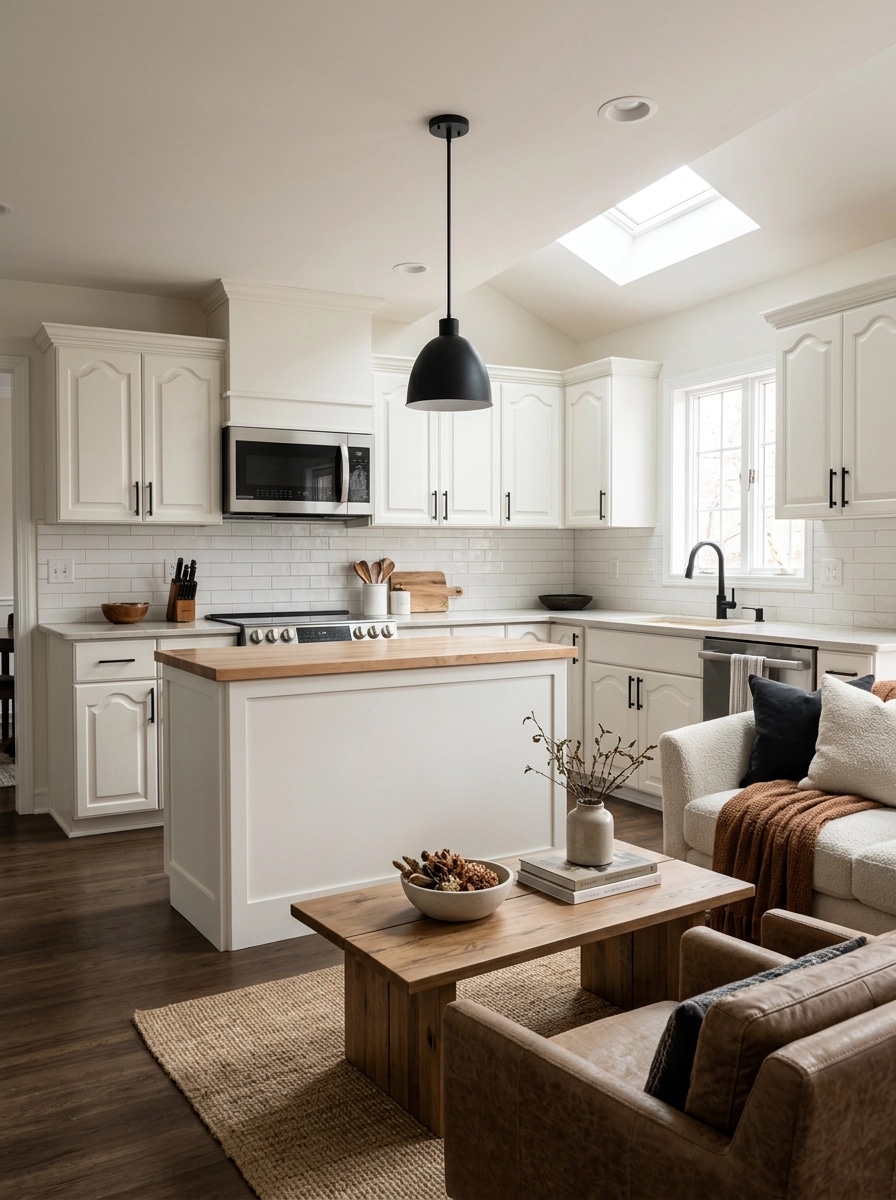 Modern Farmhouse Living Room design — interior photo by GenRoom AI