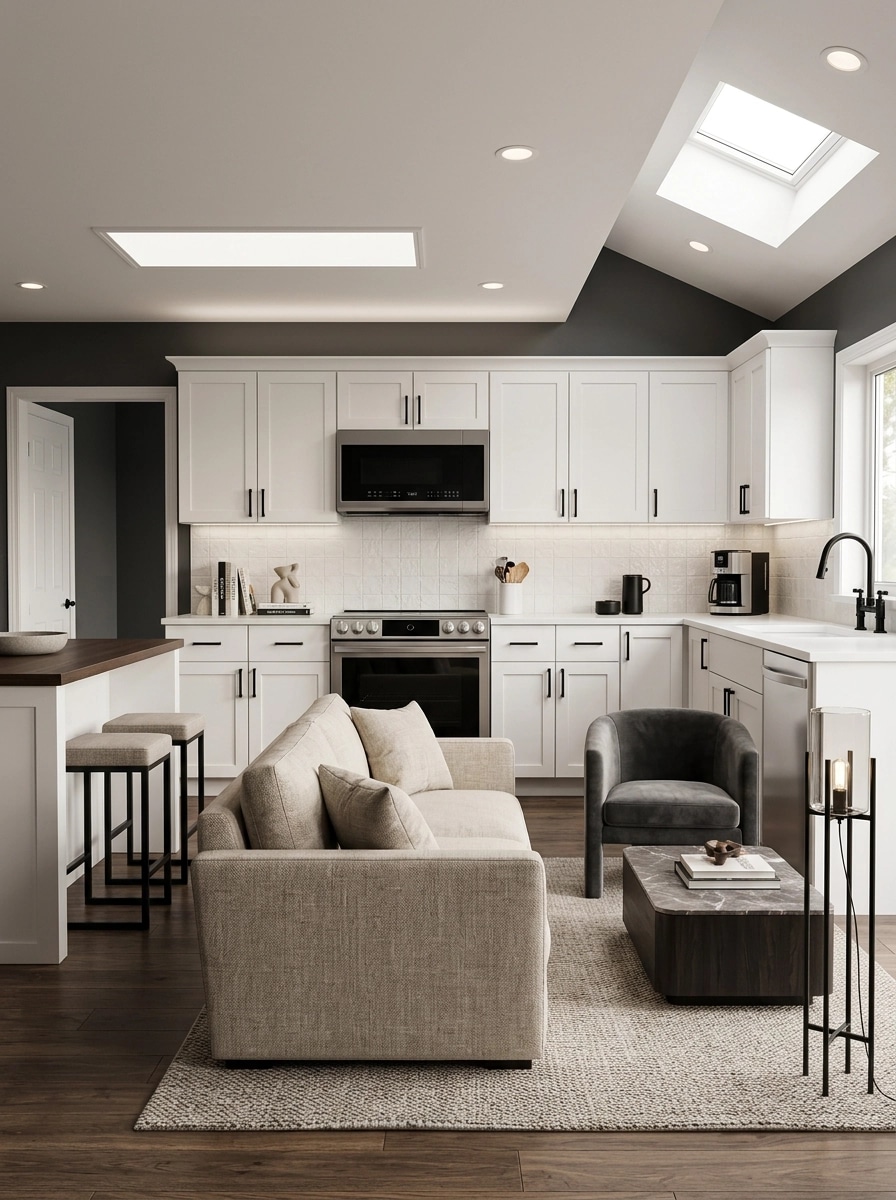 Transitional Living Room design — interior photo by GenRoom AI
