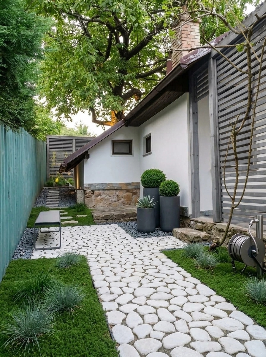 Landscape design in Minimalist Yard style — Yard by GenRoom AI