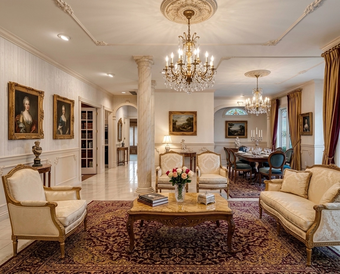 Interior design in Classic style — Living Room by GenRoom AI