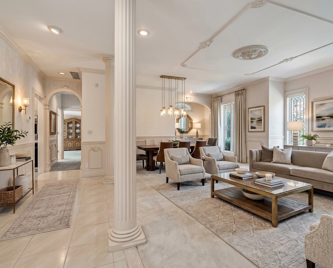 Interior design in Transitional style — Living Room by GenRoom AI