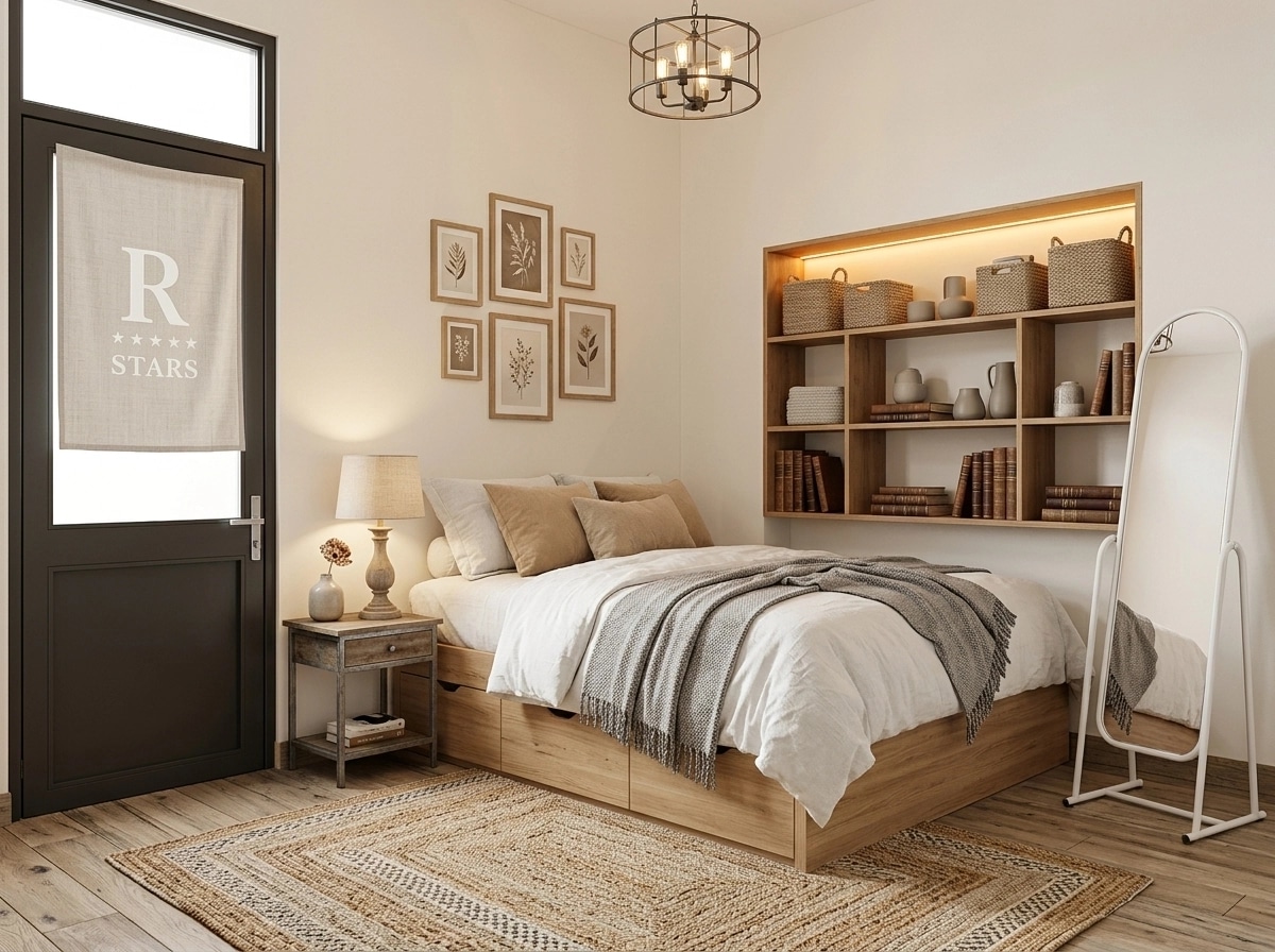 Modern Farmhouse Bedroom design — interior photo by GenRoom AI