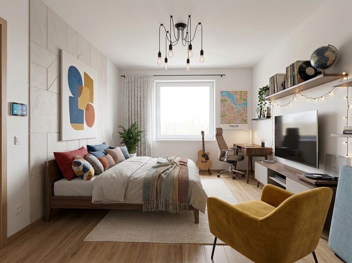 Interior design in Contemporary style — Living Room by GenRoom AI