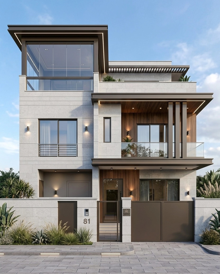 Contemporary Facade Facade design — facade photo by GenRoom AI