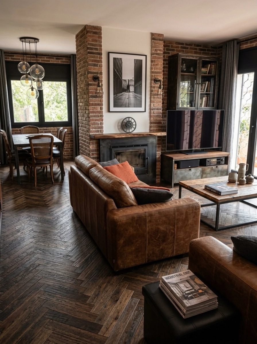 Interior design in Loft / Industrial style — Living Room by GenRoom AI