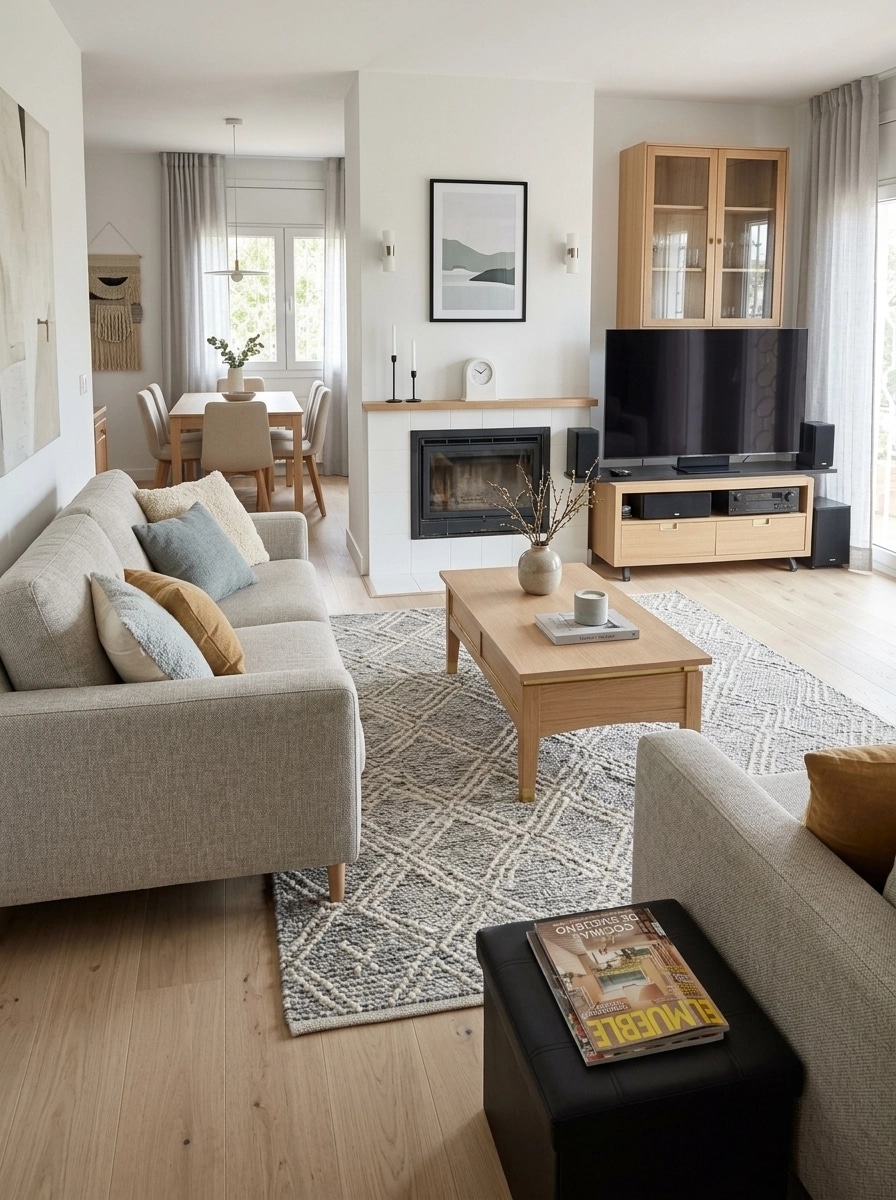 Interior design in Scandinavian style — Living Room by GenRoom AI
