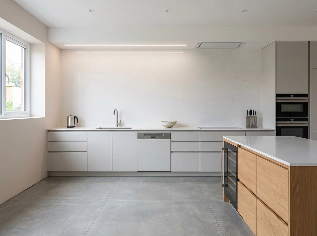 Minimalism Kitchen design — interior photo by GenRoom AI