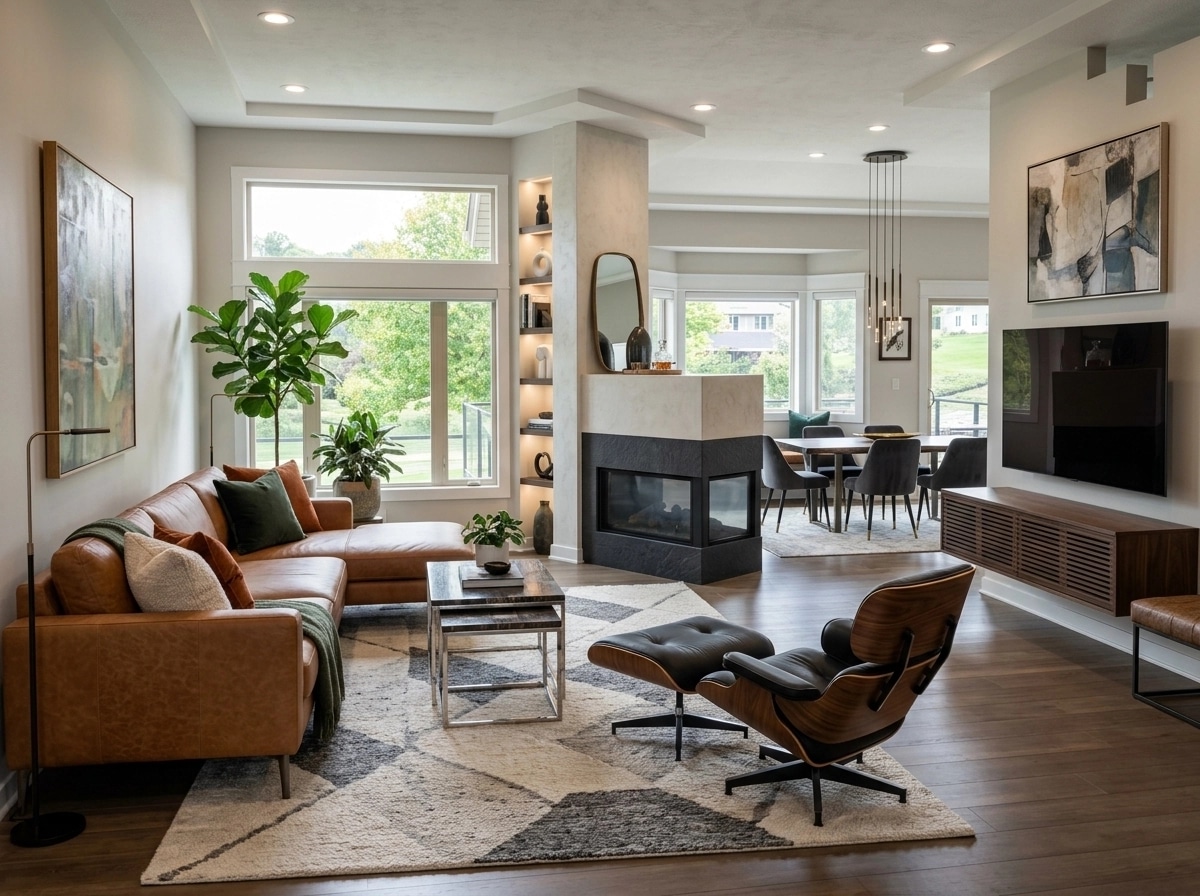 Interior design in Contemporary style — Living Room by GenRoom AI