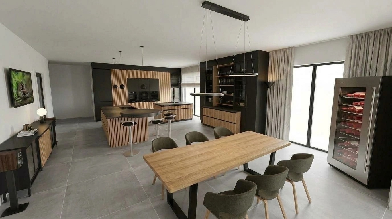 Kitchen interior in no_style style — photo by GenRoom AI