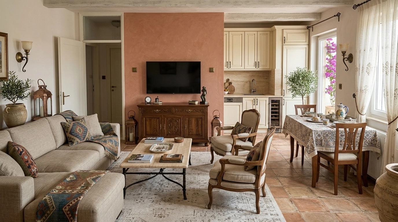 Interior design in Mediterranean style — Living Room by GenRoom AI