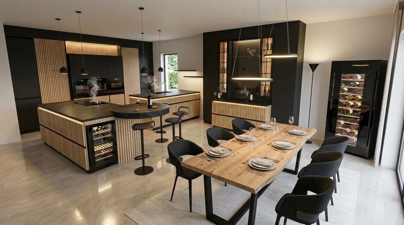 Kitchen interior in no_style style — photo by GenRoom AI
