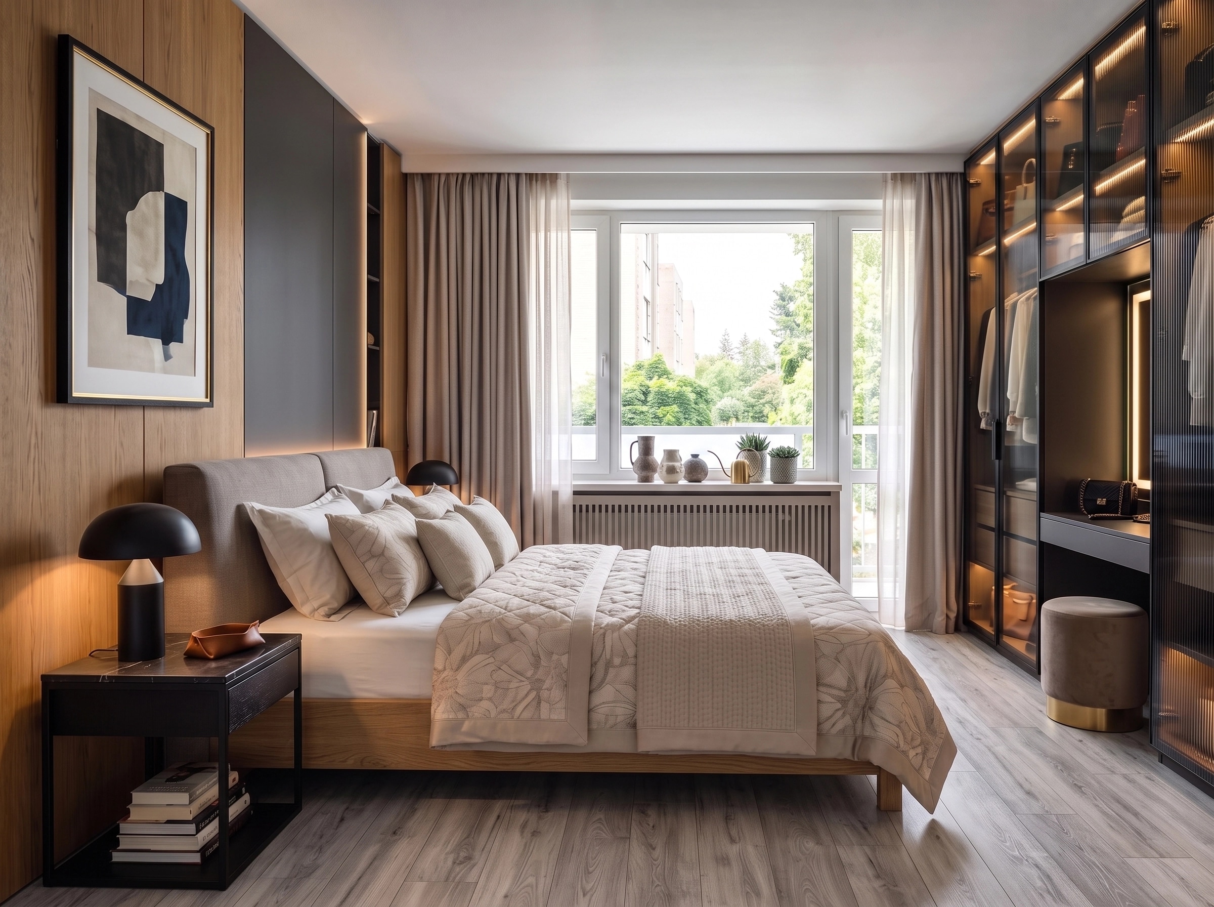 Contemporary Bedroom design — interior photo by GenRoom AI