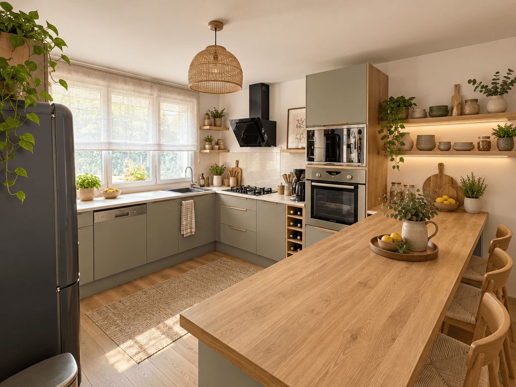 Interior design in Scandinavian style — Kitchen by GenRoom AI
