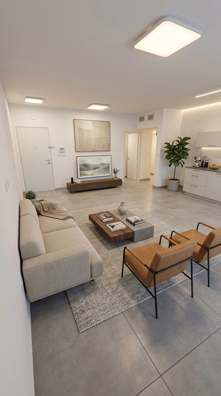 Interior design in Minimalism style — Living Room by GenRoom AI