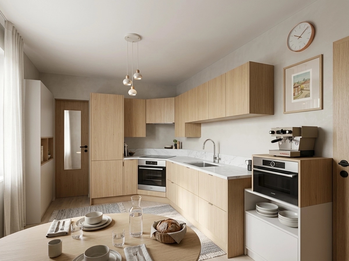 Scandinavian Kitchen design — interior photo by GenRoom AI