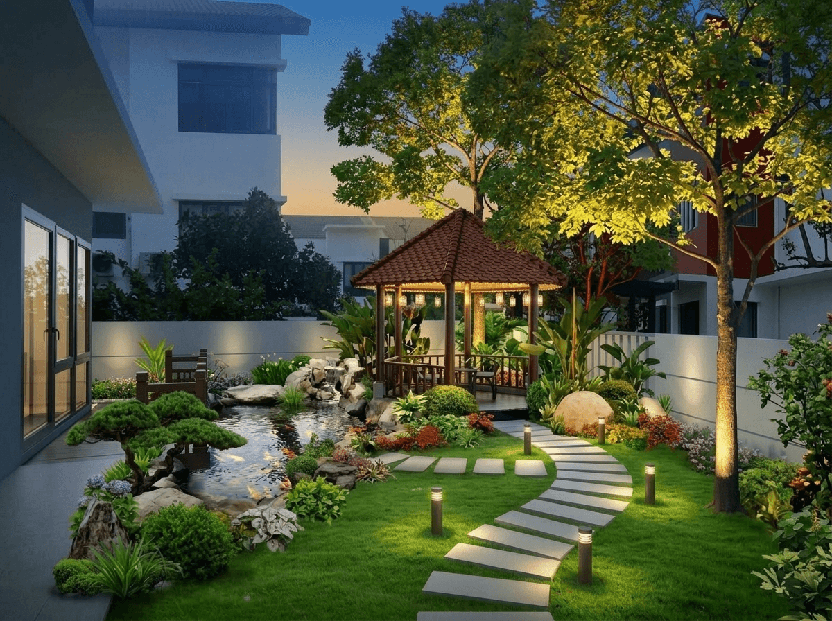 Yard design in no_style style — photo by GenRoom AI