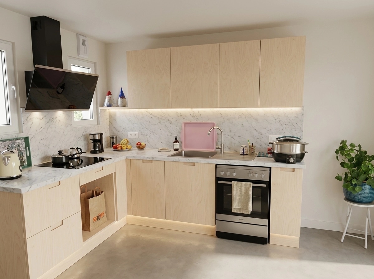 Interior design in Scandinavian style — Kitchen by GenRoom AI