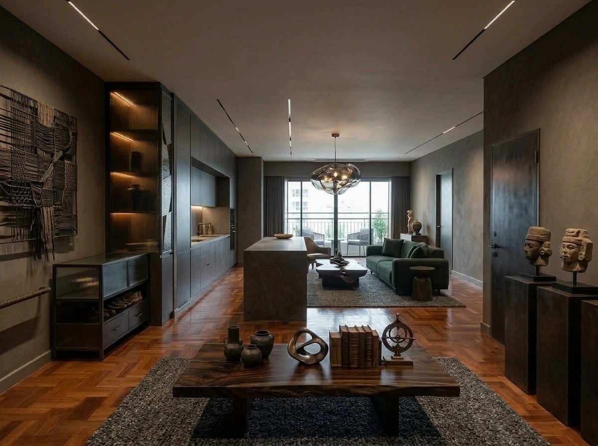 Interior design in Contemporary style — Living Room by GenRoom AI