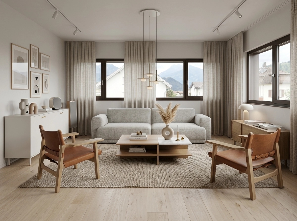 Scandinavian Living Room design — interior photo by GenRoom AI