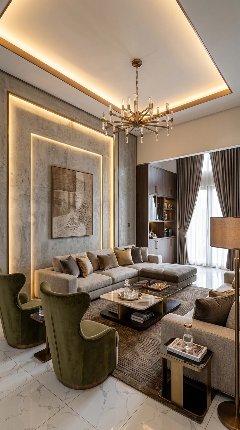 Interior design in Contemporary style — Living Room by GenRoom AI