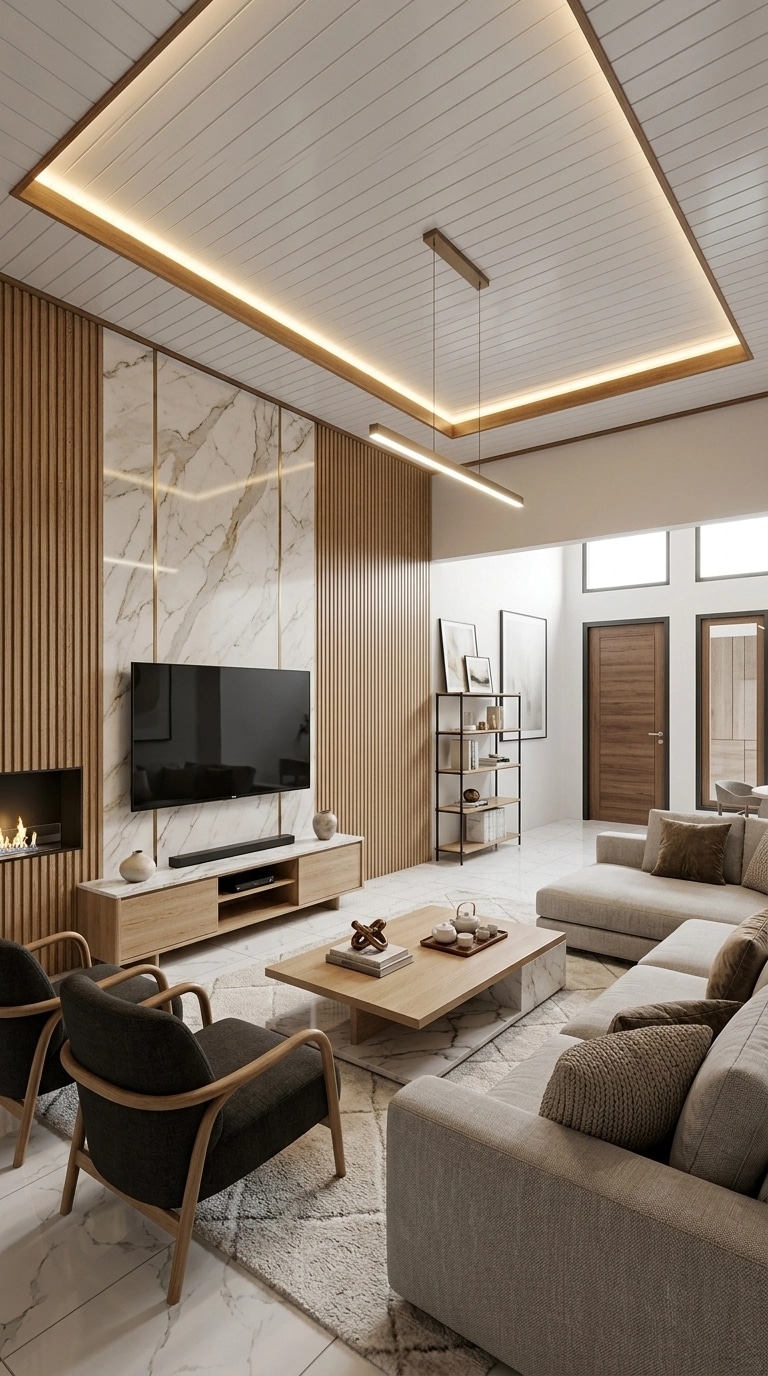 Interior design in Scandinavian style — Living Room by GenRoom AI